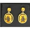 Image 1 : 11ct TW Citrine Dangle Earrings