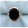 Image 1 : Vintage 8ct Onyx Ring