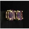 Image 2 : 3ct Total Weight Amethyst Stud Earrings