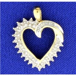 1/2ct TW Diamond Heart Pendant