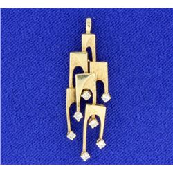 14K Diamond Pendant