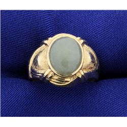 Vintage Moonstone & Diamond Ring