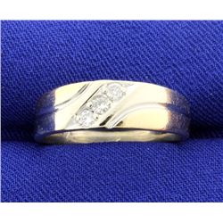 Tutone 14k Diamond Band