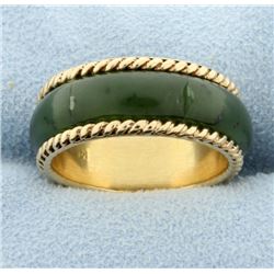 Jade 14K Band Ring