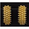 Image 1 : Antique 18K Yellow Gold Clip-On Earrings