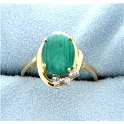 Jade and Diamond Ring