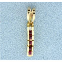 Ruby and Diamond Pendant