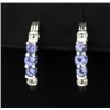 Image 1 : Tanzanite & Diamond Earrings