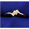 Image 1 : 10K Yellow Gold Diamond Flower ring