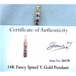 Fancy Spinel Gold Pendant