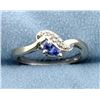 Image 1 : Tanzanite & Diamond ring