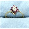 Image 1 : Diamond & Ruby Fashion 14K Ring