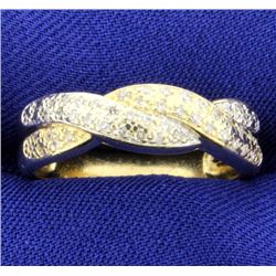 Diamond Weave Pave Band