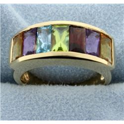 Brilliant Multi-Gemstone Ring