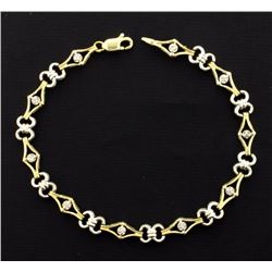 Yellow & White Gold Diamond Bracelet