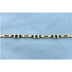 18K Diamond & Sapphire Bracelet