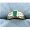 Image 1 : Columbian Emerald & Diamond Ring