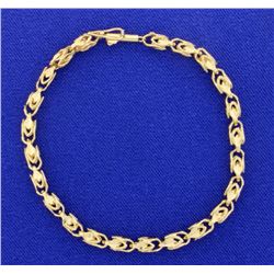 6 7/8 inch Gold Designer Bracelet