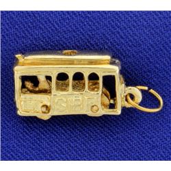 Trolley Cable Car Charm