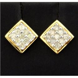 .36ct Total Weight Diamond Earrings