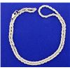 Image 1 : 19 Inch White Gold Rope Chain