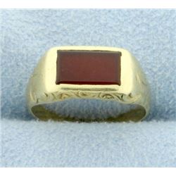 Antique Synthetic Ruby Pinky or Child's Ring