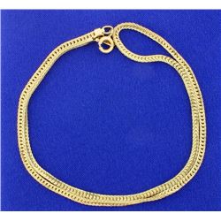 19 Inch Herringbone Neck Chain