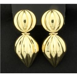 Large Hollow Dangle Earrings