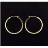 Image 1 : 14K Yellow Gold Hoop Earrings