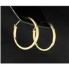 Image 2 : 14K Yellow Gold Hoop Earrings