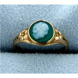 Vintage Cameo Pinky Ring