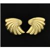 Image 1 : 14K Yellow Gold Shell Earrings