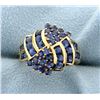 Image 1 : 1 1/4CT Total Weight Lab Tanzanite Ring