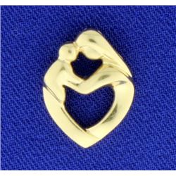 14K Mother & Child Pendant