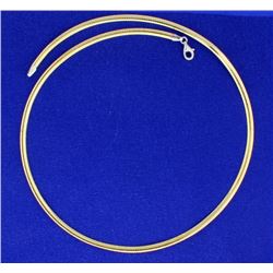 17 Inch Reversible Omega Necklace