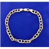Image 1 : Men's Anchor Chain Heavy Bracelet