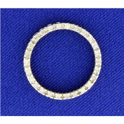 Open Circle Diamond Pendant