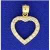 Image 1 : 1/2ct TW Diamond Heart Pendant