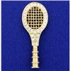 Image 1 : Diamond Tennis Racket Pendant