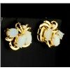 Image 2 : Opal & Diamond Earrings