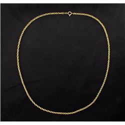 19 Inch Twisting Rope Chain