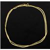 Image 1 : 25 Inch Italian Made Flat Link Gold Chain