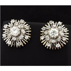 2ct Total Weight Diamond Earrings