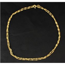 24 Inch 18K Nugget Chain