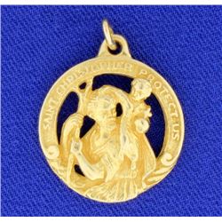 "Saint Christopher Protect Us" Pendant