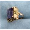 Image 2 : Vintage Amethyst 18K Ring in Rose and Yellow Gold