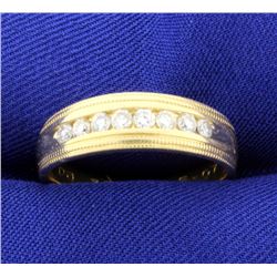 Diamond 6.5mm Wedding Band