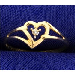 Diamond Heart Ring