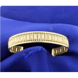 14K Yellow Gold Cuff Bracelet