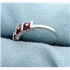 Image 2 : Ruby Ring in Platinum over Sterling Silver